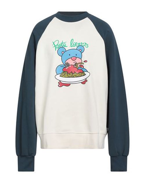 Man Sweatshirt Ivory Size XXL Cotton