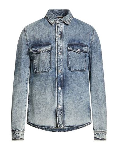 Man Denim shirt Blue Size 38 Cotton