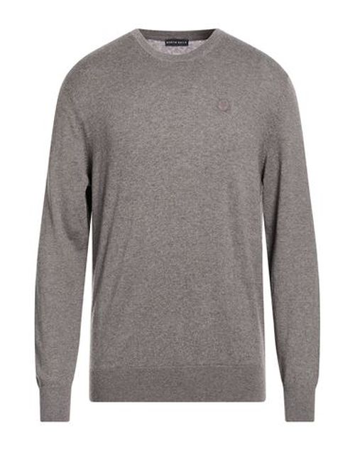 Man Sweater Grey Size L Cotton, Wool