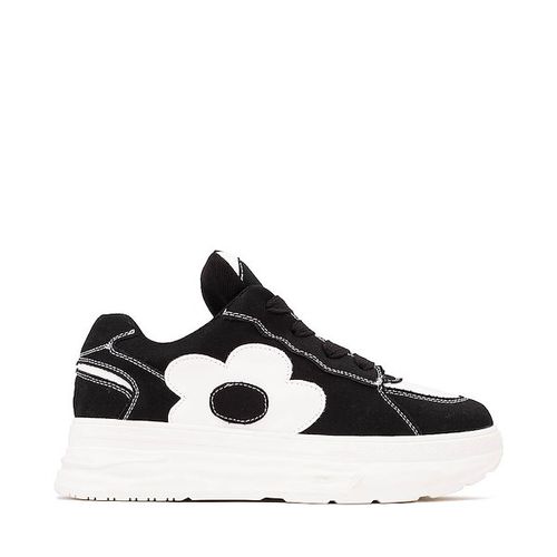 Womens KOI Footwear Petal Husk Chunky Trainer - Black
