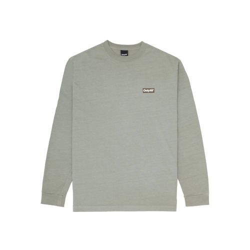 Men's Block Logo Long Sleeve Tee Shirt In Light Sage