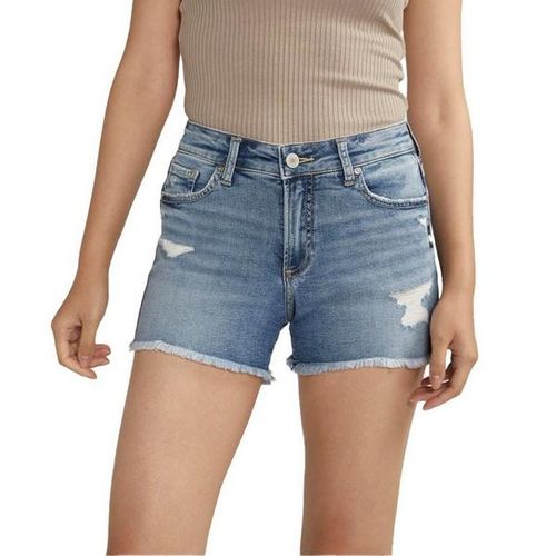 Women's Suki Curvy Fit Luxe Stretch Jean Shorts 24 Indigo