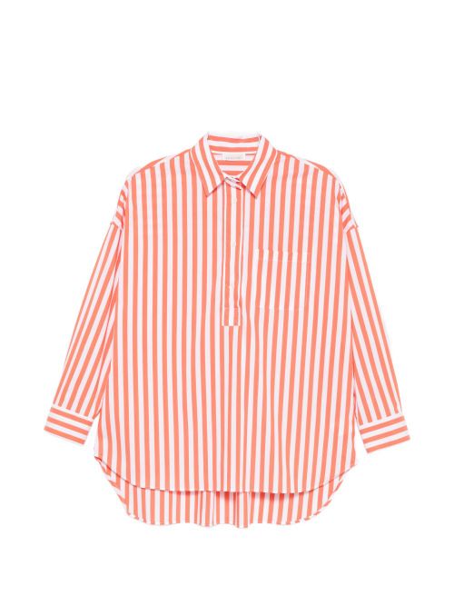 Cotton blend striped shirt
