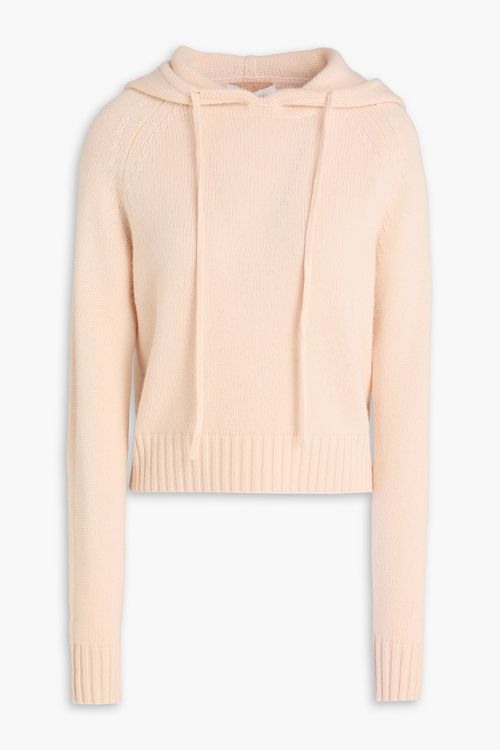 Wool and cashmere-blend hoodie - Pink - 1