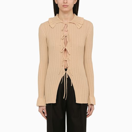 Devora beige knitted cardigan