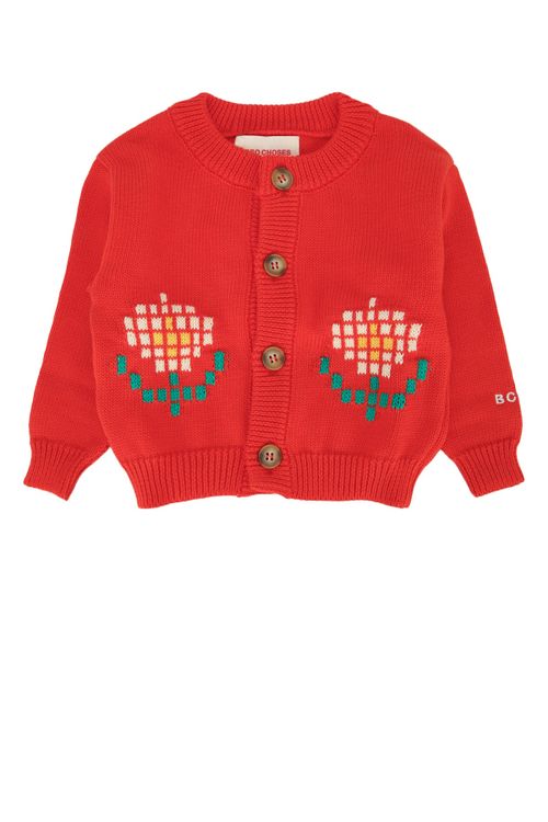 Daisy Cardigan — Red