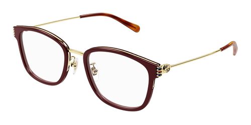 Gucci GG1886OA Asian Fit 003 Women's Eyeglasses Burgundy Size 53 - Blue Light Block Available