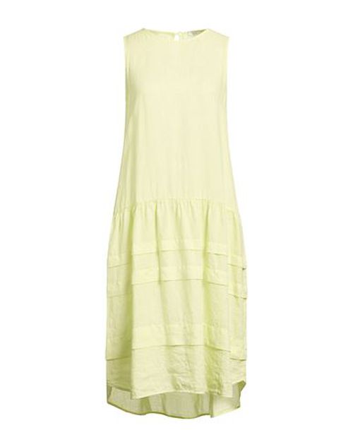 Easy Woman Midi dress Lime green Size 6 Linen