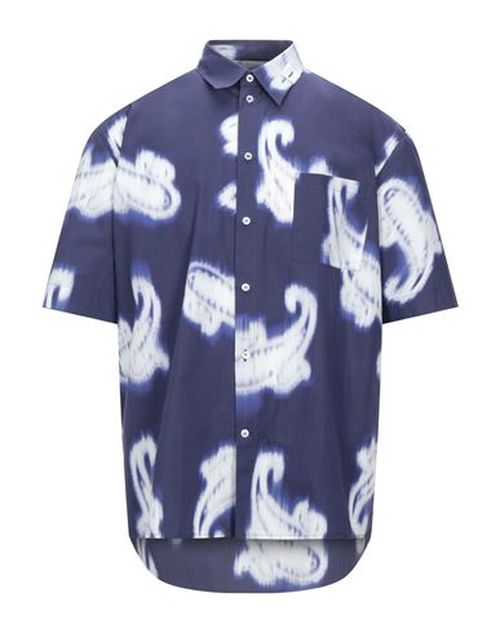 Man Shirt Midnight blue Size 16 Cotton