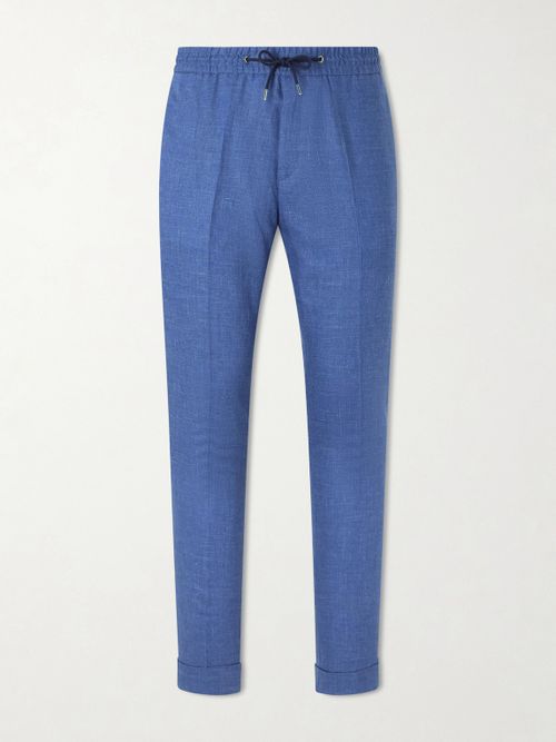 Straight-Leg Linen Trousers