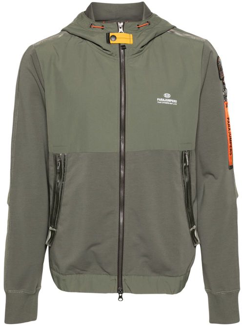 Trident jersey hooded jacket - Green