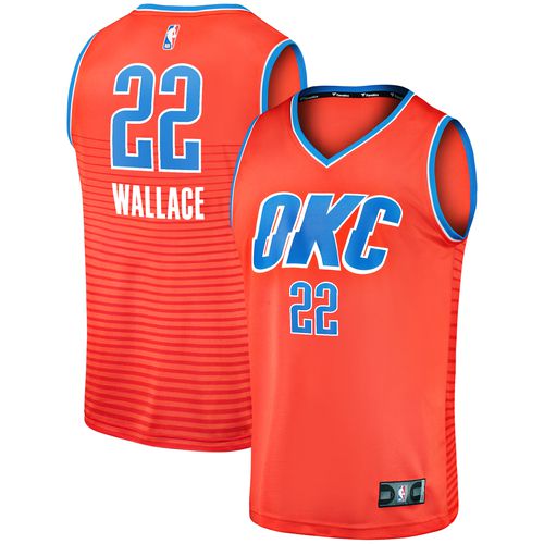 Men's Cason Wallace Orange Oklahoma City Thunder Fast Break Replica Player Jersey