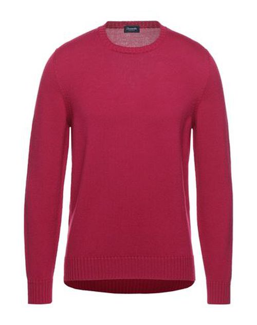 Drumohr Man Sweater Garnet Size 46 Merino Wool