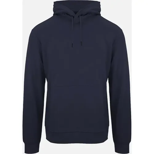 Men's Plein Sport Large Logo On Back Navy Blue Hoodie - Black - Size: 40/Regular