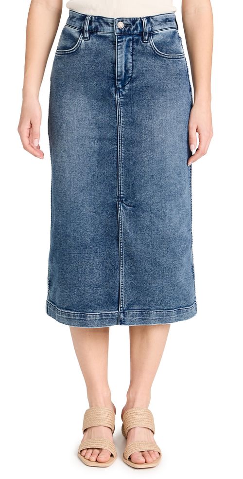 Stretch Terry Midi Skirt Riverton