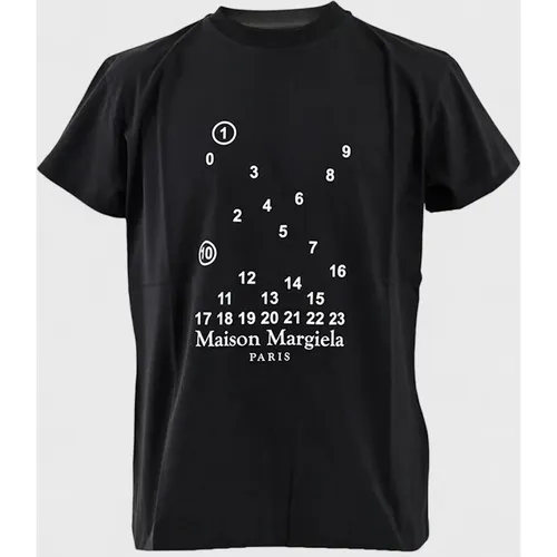 Women's Maison Margiela Numeric Logo T-Shirt Black Wmn