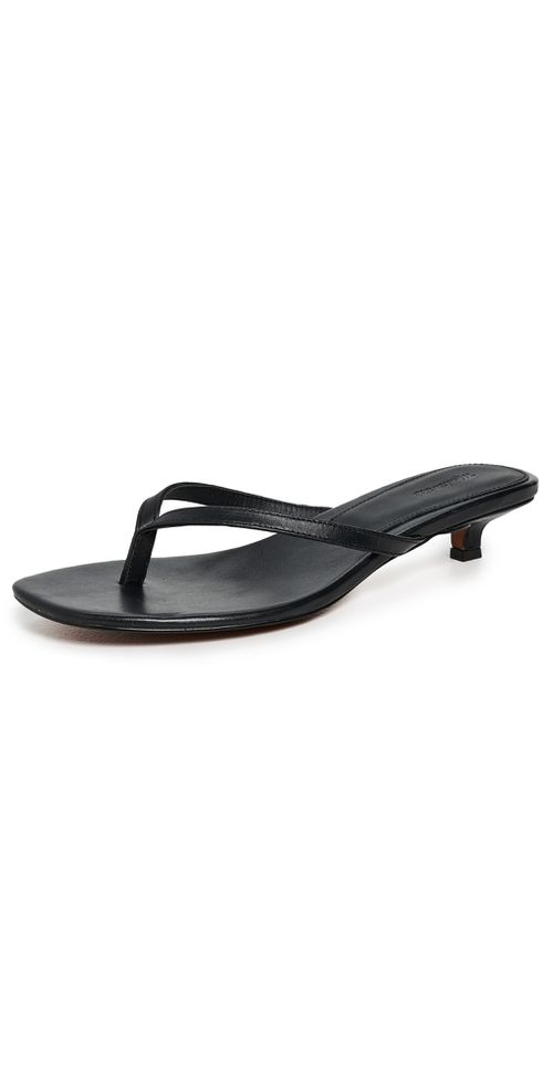 Tamia Heeled Thong Sandals True Black