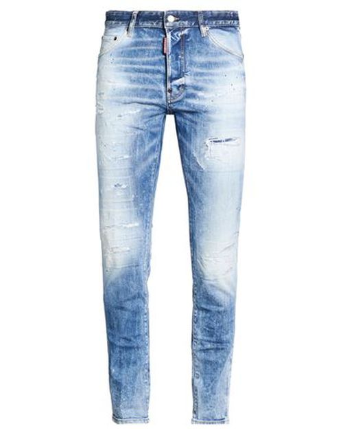 Man Jeans Blue Size 32 Cotton, Elastane