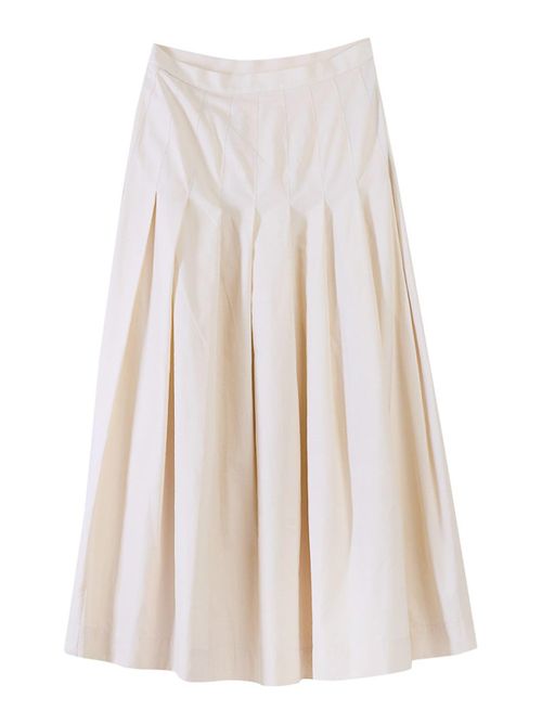 Long Pleated Skirt