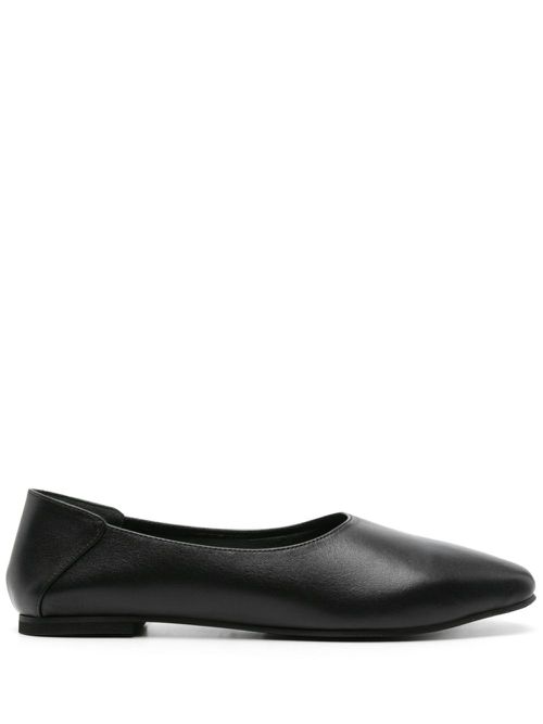 Manu leather ballerina shoes - Black