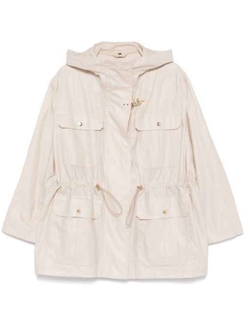 Fay Women's Linen And Cotton Blend Parka Coat