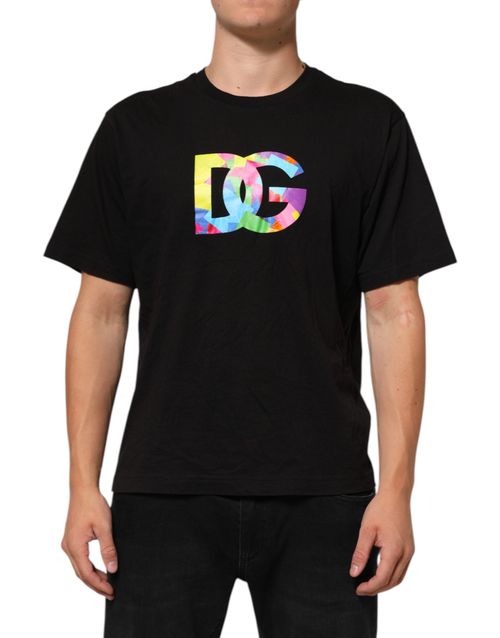 Logo-Print Cotton T-Shirt — Black
