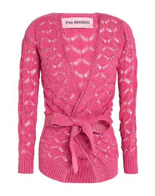 Woman Cardigan Fuchsia Size 4 Cotton, Acrylic, Metallic Polyester, Polyamide