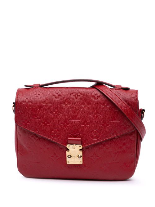 Louis Vuitton Pre-Owned 2018 Monogram Empreinte Pochette Metis satchel - Red