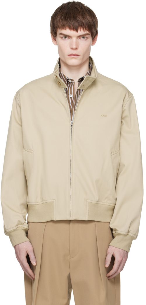 Beige Zipped Jacket