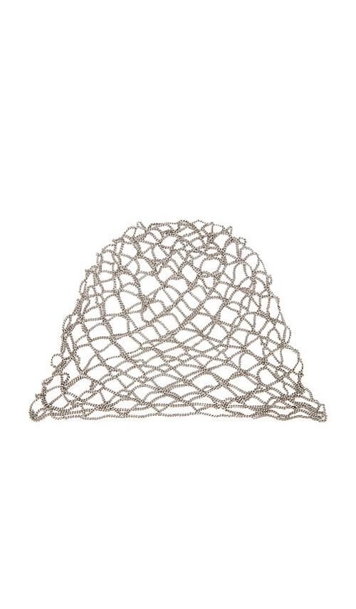 LELET NY Chain Cap in Metallic Silver