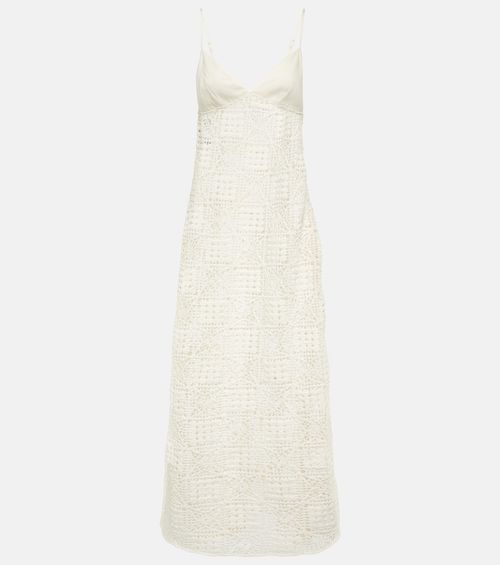 Crochet cotton maxi dress