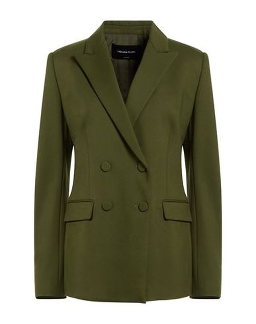 Woman Blazer Military green Size 4 Viscose, Polyamide, Elastane