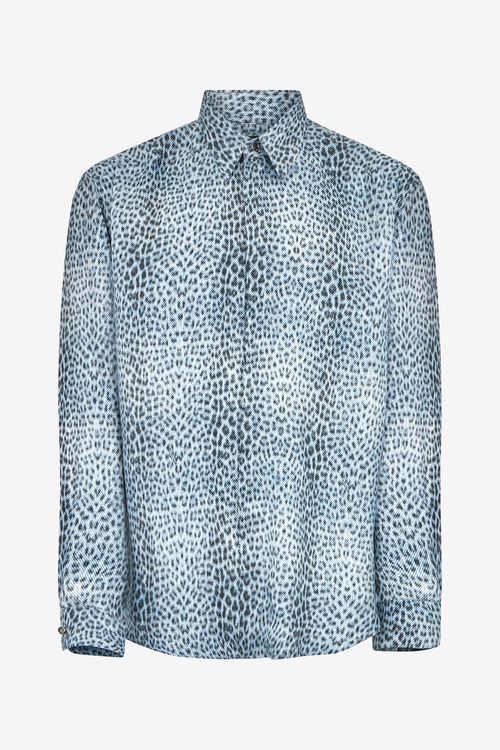Silk Shirt With Baby Jaguar Print
