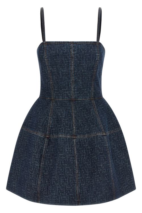 'Ff' Denim Dress