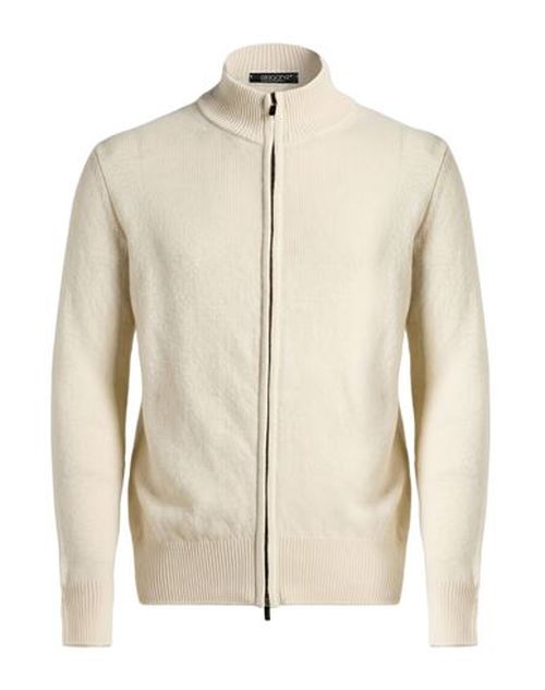 Man Cardigan Ivory Size 42 Cashmere