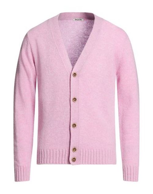 Man Cardigan Light pink Size XL Wool