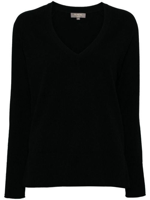 Organic cashmere sweater - Black