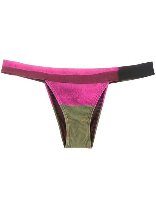 Lenny Rothko-print bikini bottoms - Pink