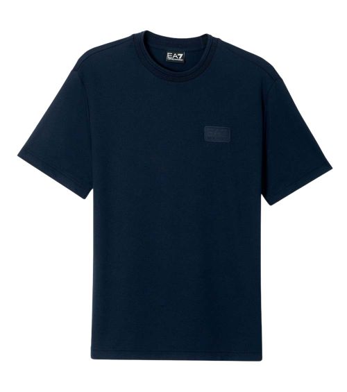 Blue Solid Crew Neck T-Shirt