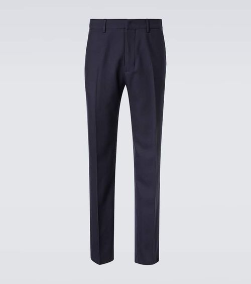 Pleated virgin wool pants