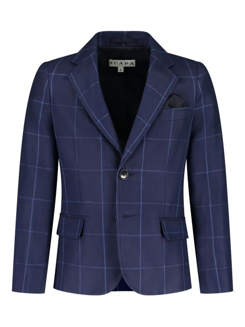 Checked blazer - Blue
