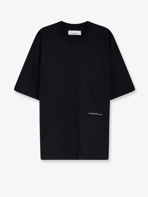 Cotton Crew Neck T-Shirt — Black