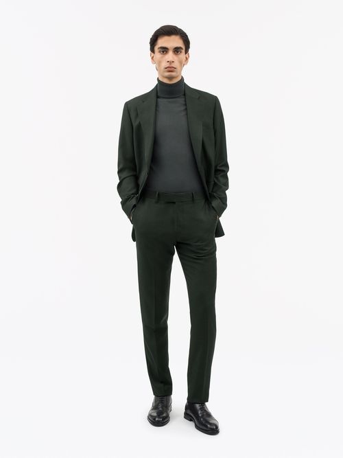 Tiger of Sweden Slim-Fit-Hose, Midnight Green, 100% Wolle, für Männer, Größe