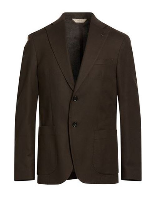 Man Blazer Chocolate brown Size 40 Cotton, Elastane
