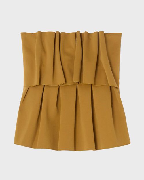 Dagmar Top Sculpted Tube Brown