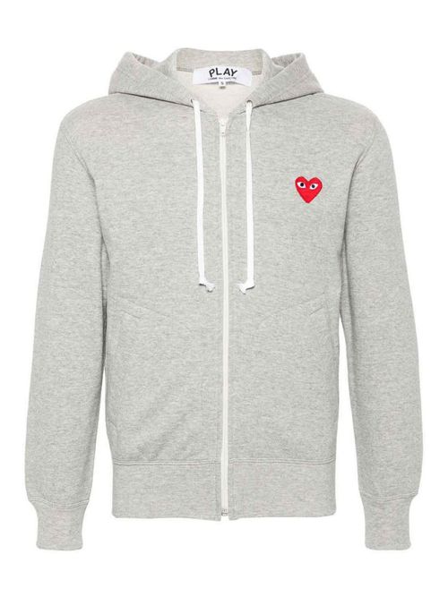 Logo Zipped Cotton Hoodie