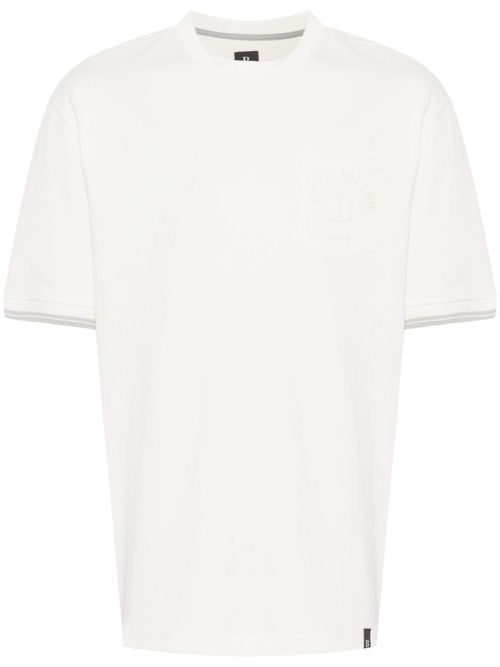 Logo-embossed T-shirt - White