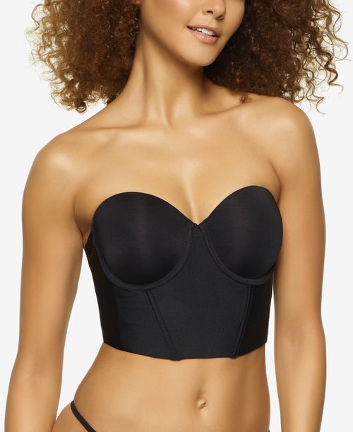 Body Veil Longline Low Back Convertible Strapless Bra - Black