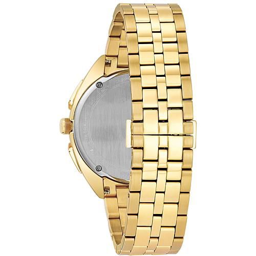 Men's CURV Chronograph Goldtone Stainless Steel Bracelet Watch