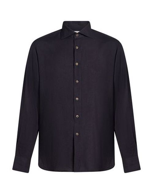 Man Shirt Midnight blue Size 15 ½ Modal, Wool